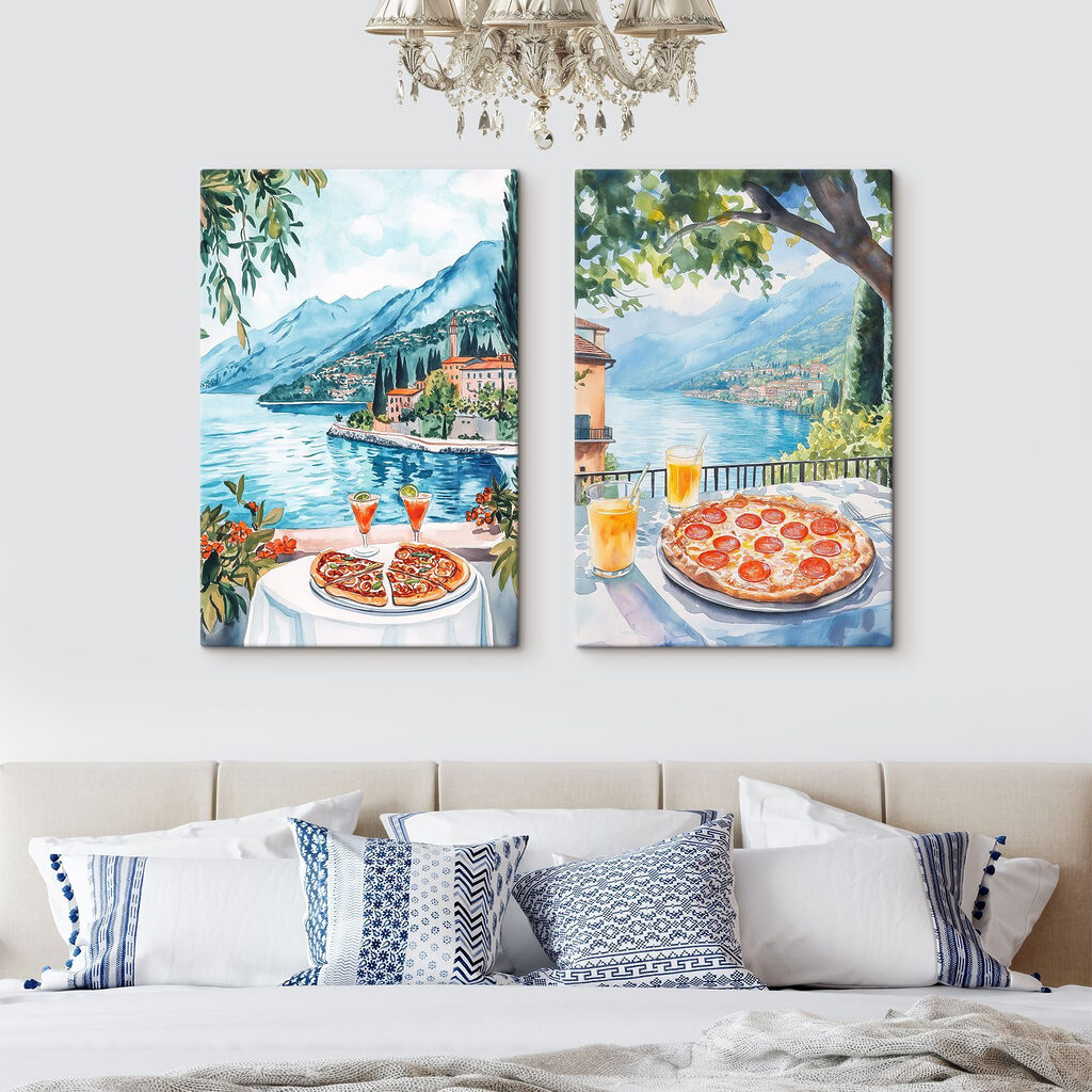 Pizza junto à água — interior 2