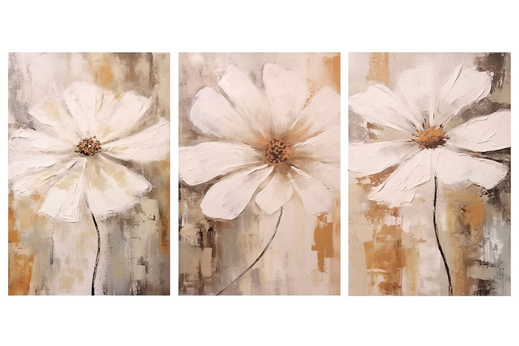 Flores em luz quente — design completo