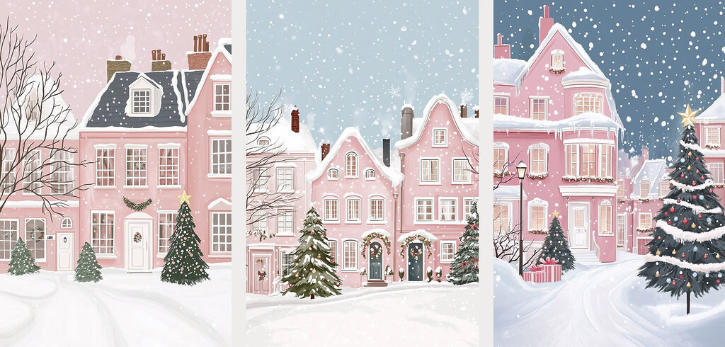 Aldeia na neve — design completo
