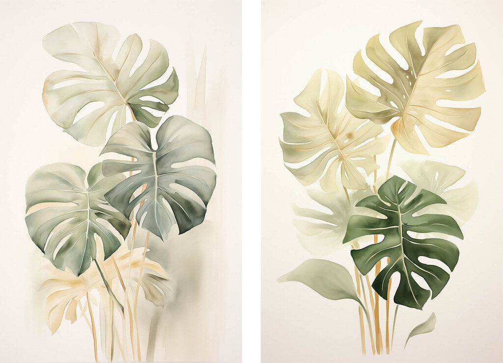 Folhas na luz — design completo