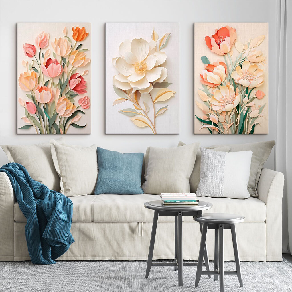 Flores pastel em camadas — interior 2