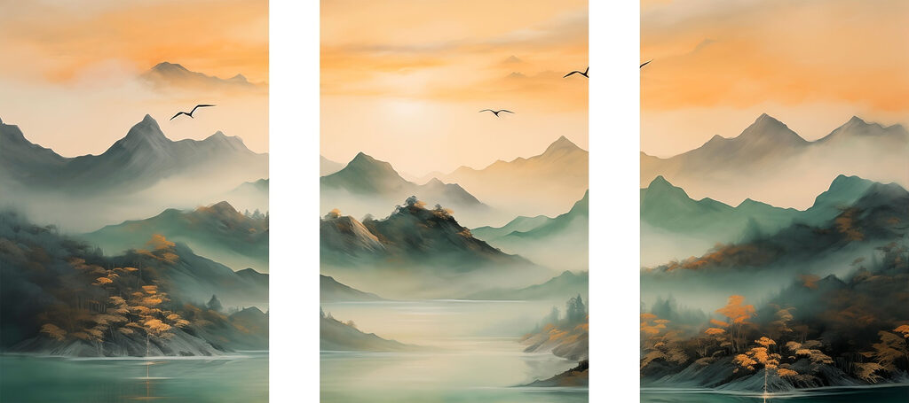 Entardecer no vale — design completo
