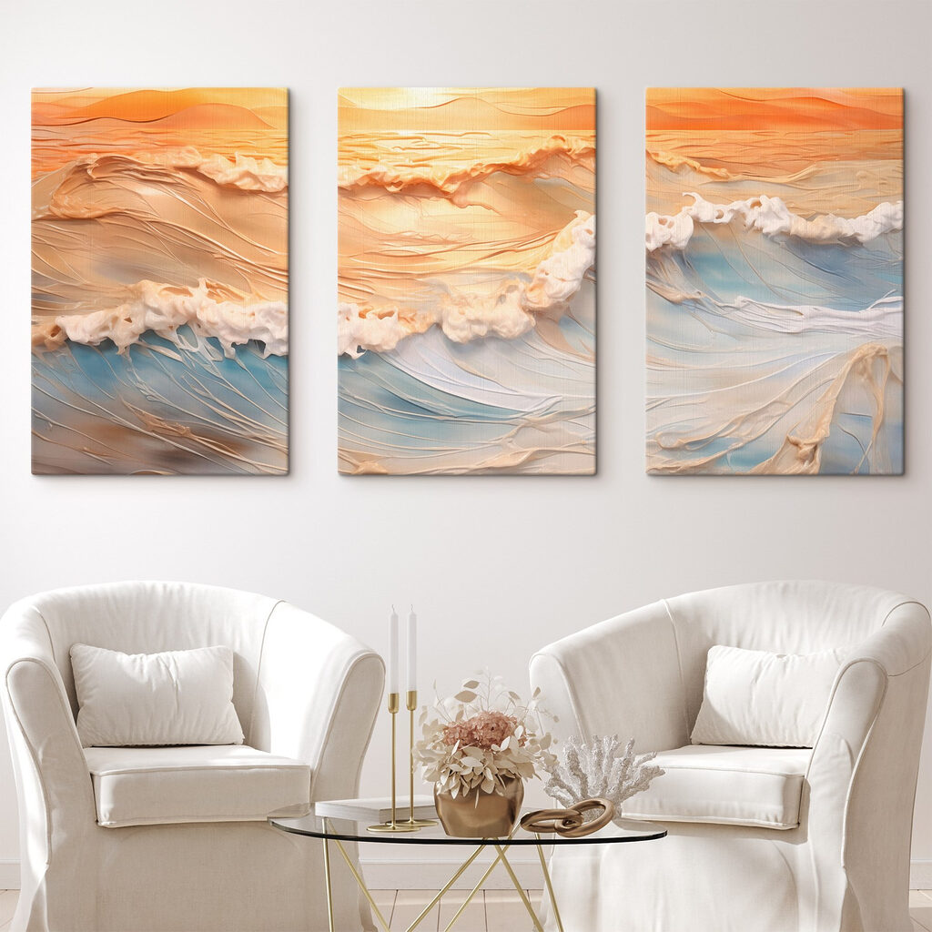 Ondas ao entardecer — interior 2