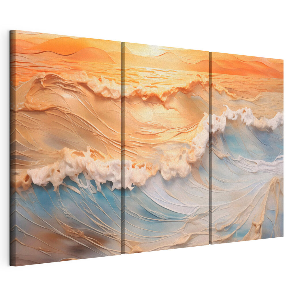 Ondas ao entardecer — vista do produto