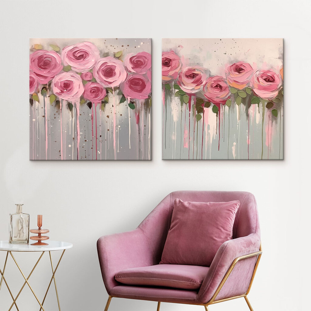 Rosas em fila — interior 1