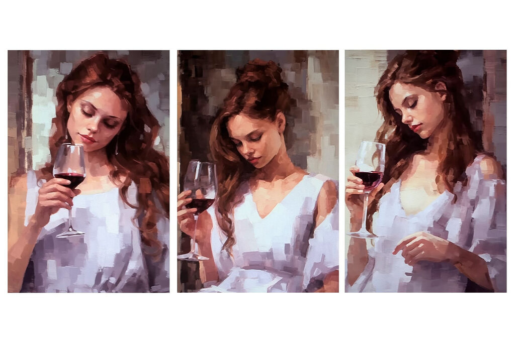 Um momento com vinho — design completo
