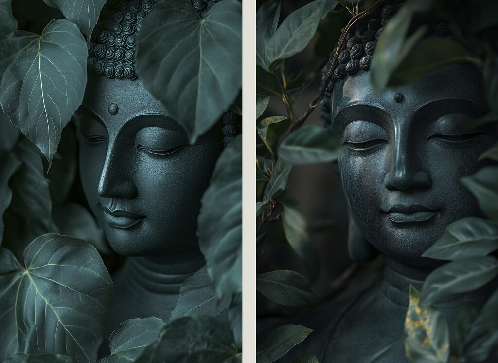 Calma entre as folhas — design completo