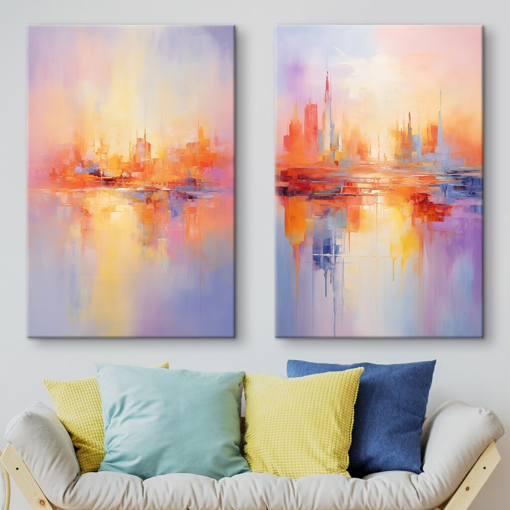 Cidade ao entardecer — interior 2