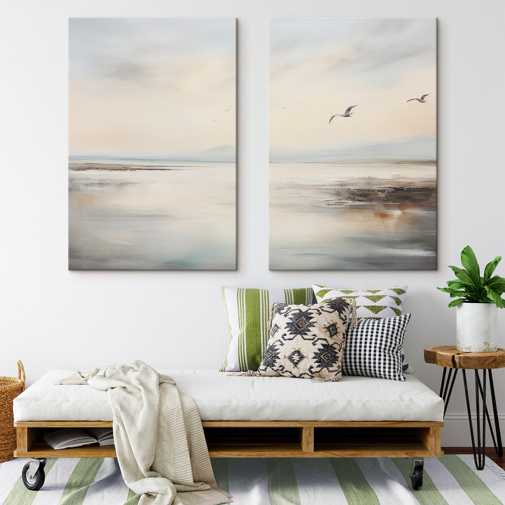 Aves sobre a costa — interior 2