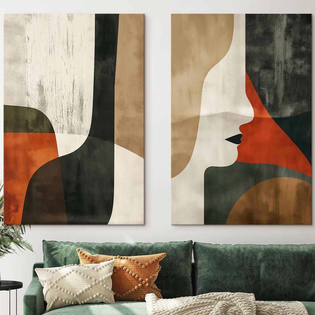 Rosto de mulher abstrato — interior 2