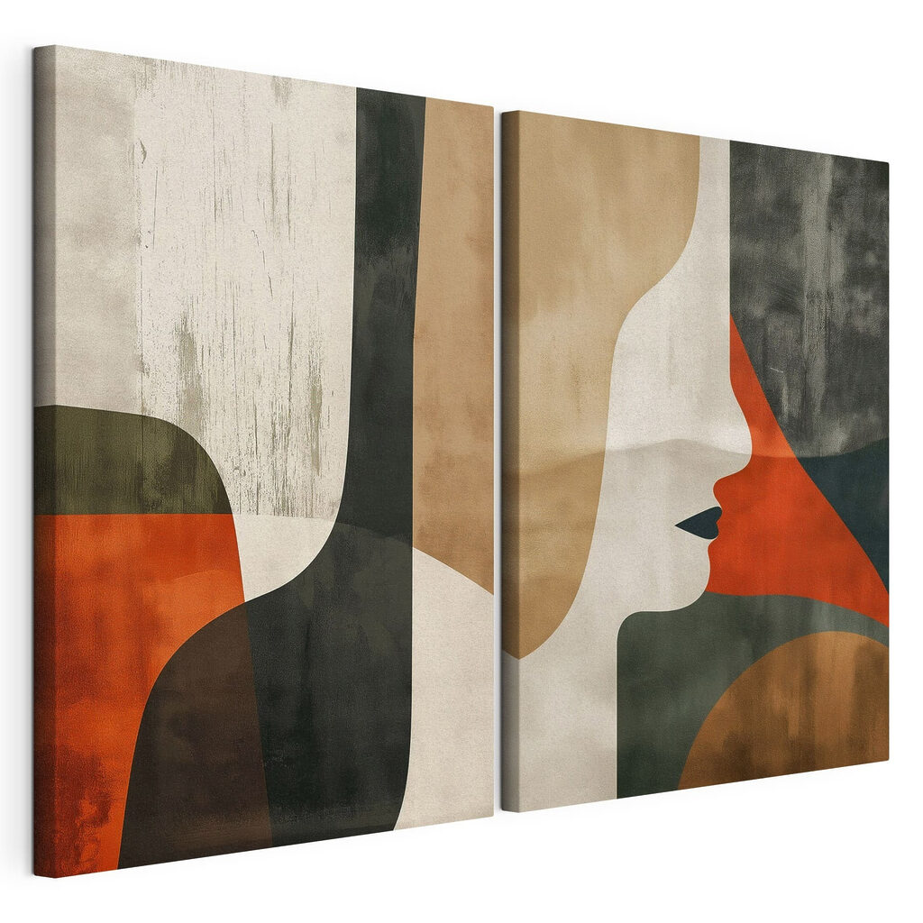 Rosto de mulher abstrato — vista do produto