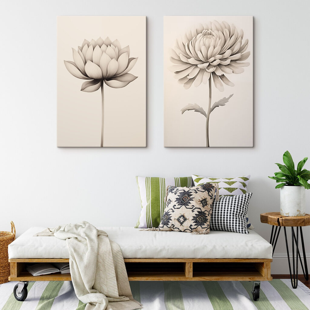 Flores desenhadas — interior 2