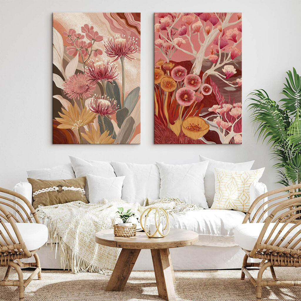 Flores em padrão gracioso — interior 2