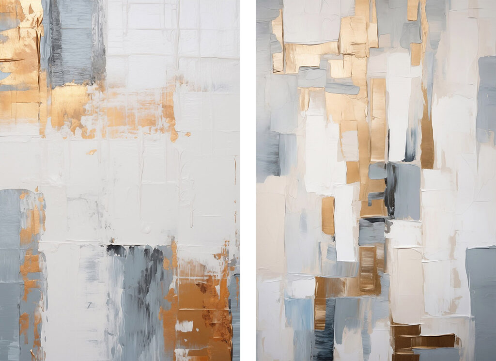 Composições abstratas — design completo