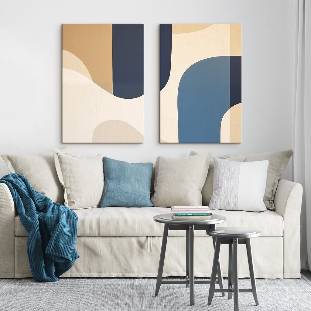 Faixas verticais e curvas — interior 2