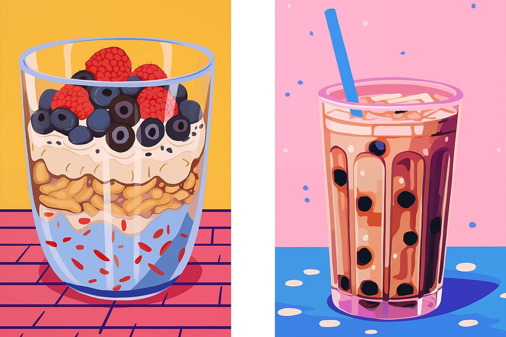 Pausa refrescante — design completo