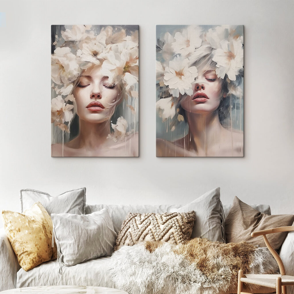 Mulher com flores — interior 2