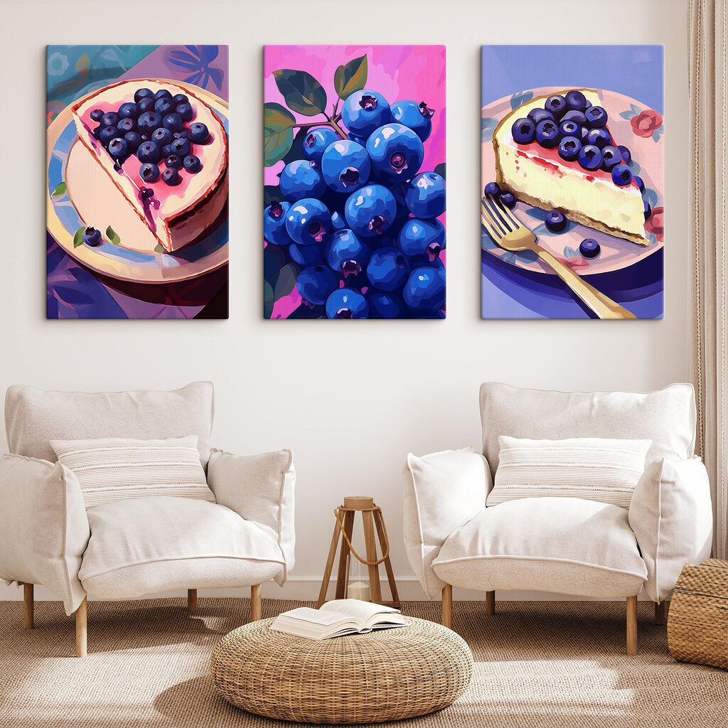 Cheesecake de mirtilos — interior 2