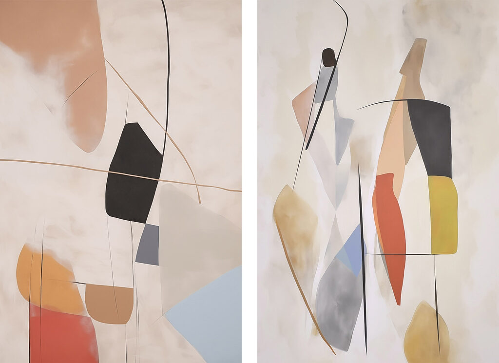 Linhas e formas abstratas — design completo