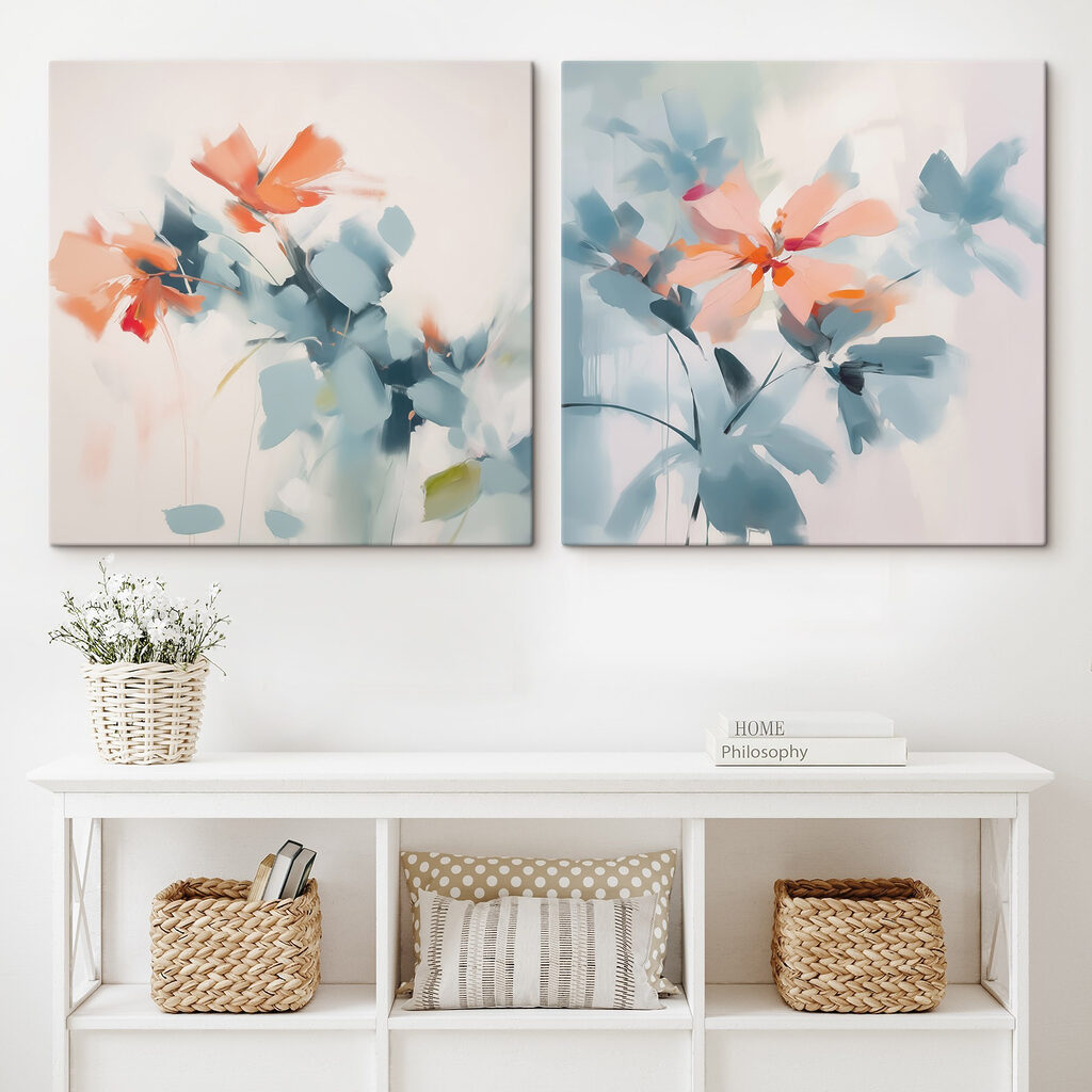 Flores e folhas desfocadas — interior 2