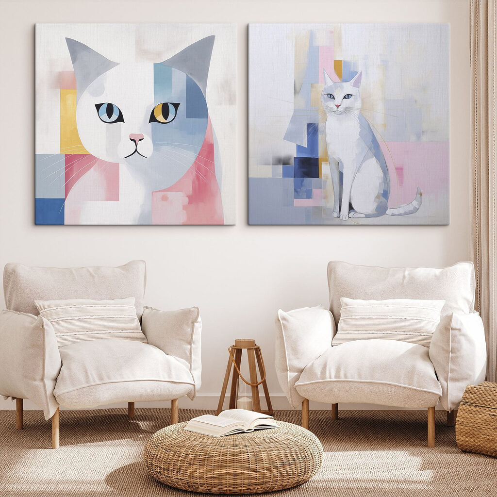 Retratos felinos em planos — interior 1