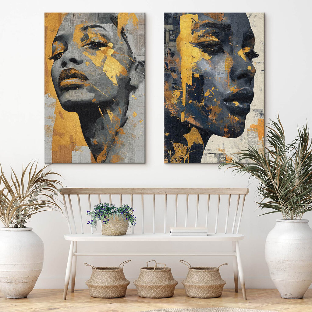 Colagem de rosto feminino — interior 2