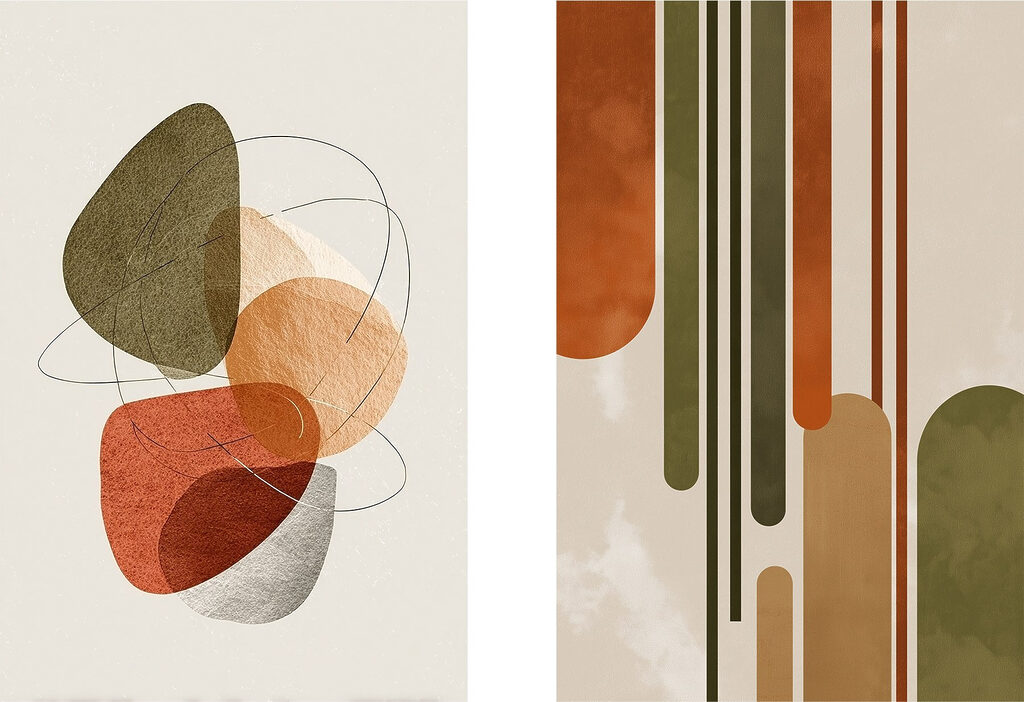 Formas e ritmo — design completo