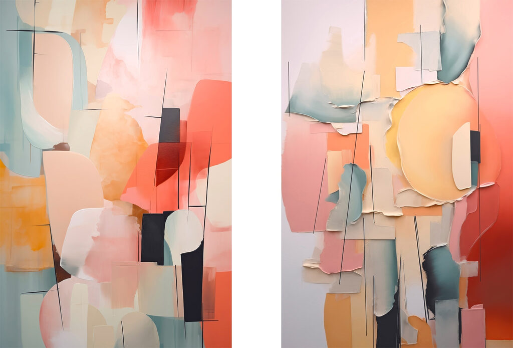 Pastel em fragmentos — design completo