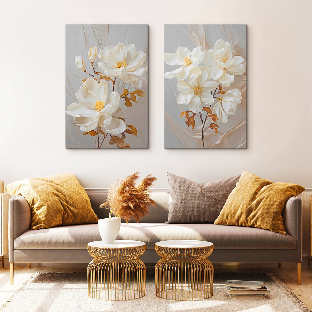 Flores brancas de perto — interior 2