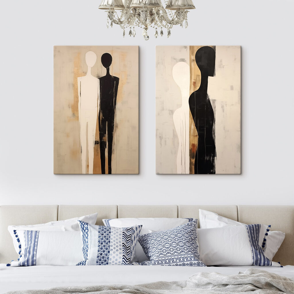 Figura branca e negra — interior 2