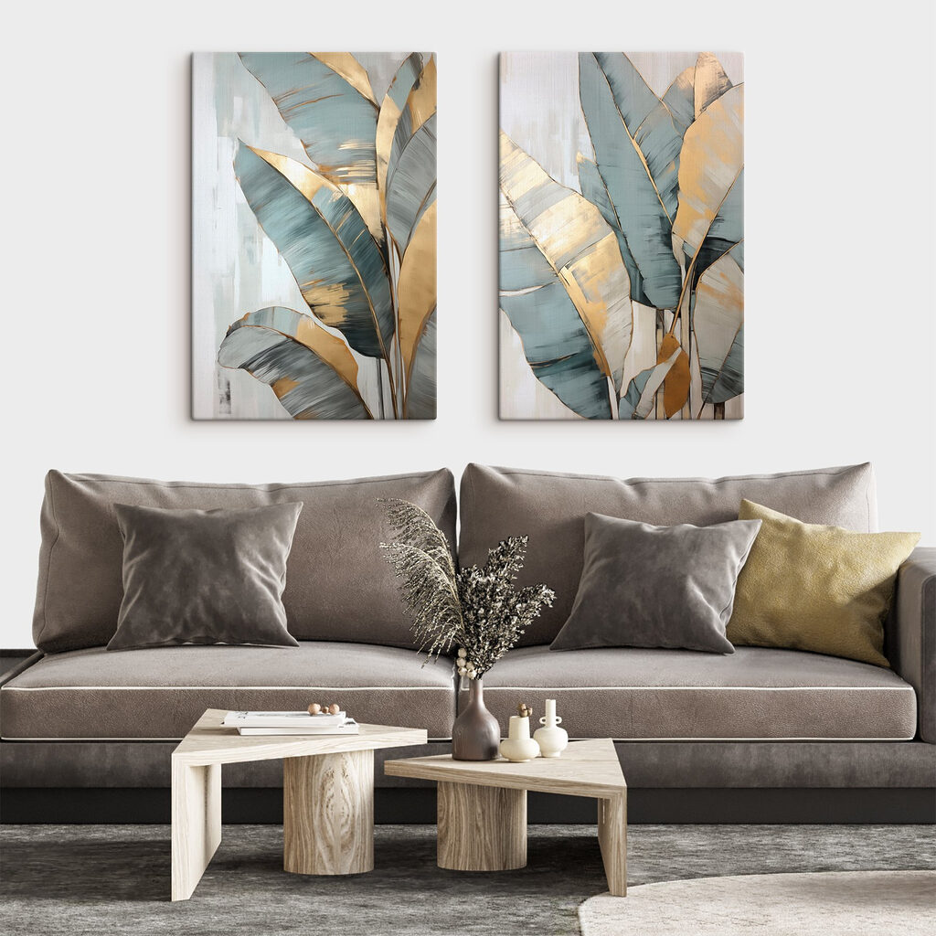 Folhas altas em névoa — interior 1