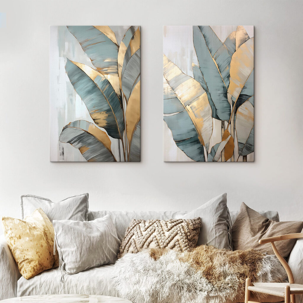 Folhas altas em névoa — interior 2
