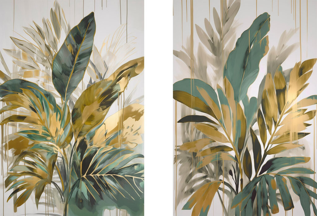 Folhagem tropical — design completo