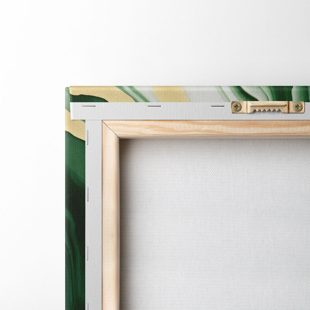 Efeito de mármore verde — verso