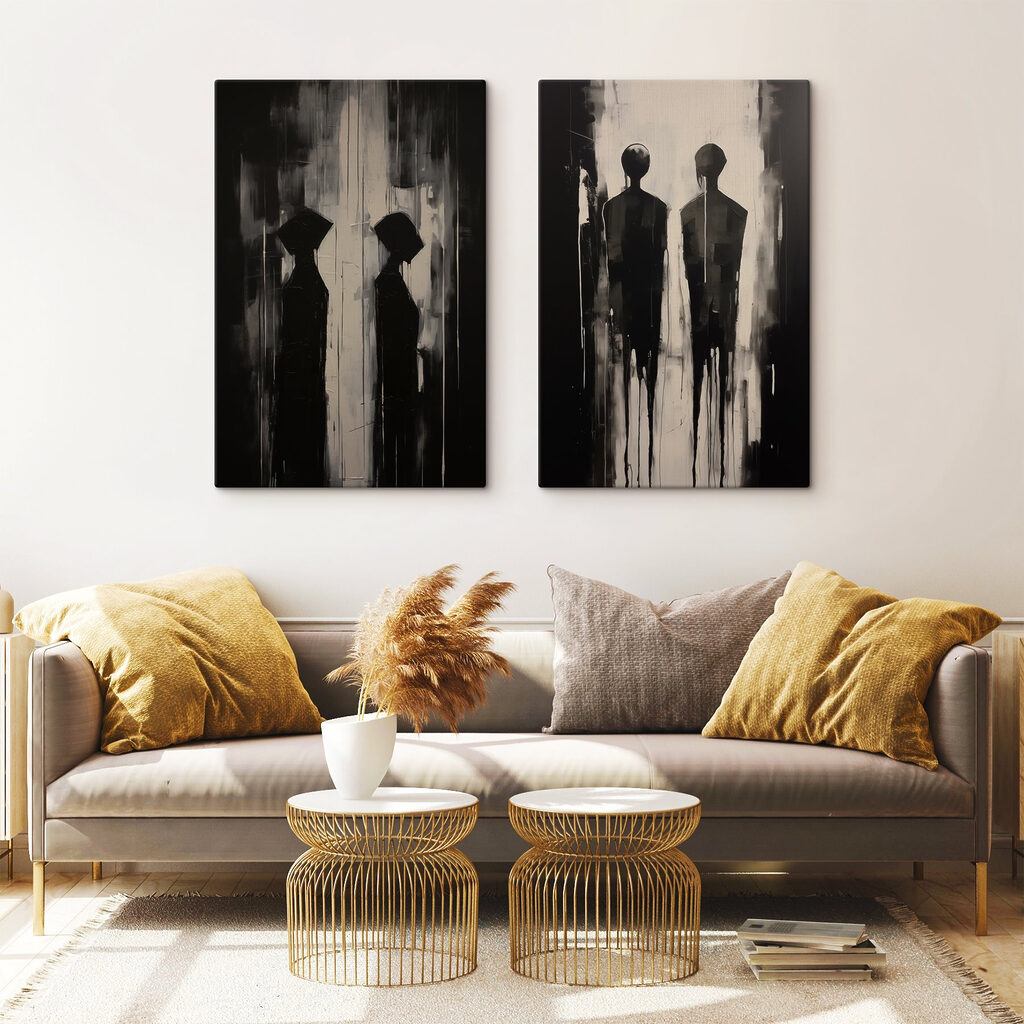 Figuras em silhueta — interior 2