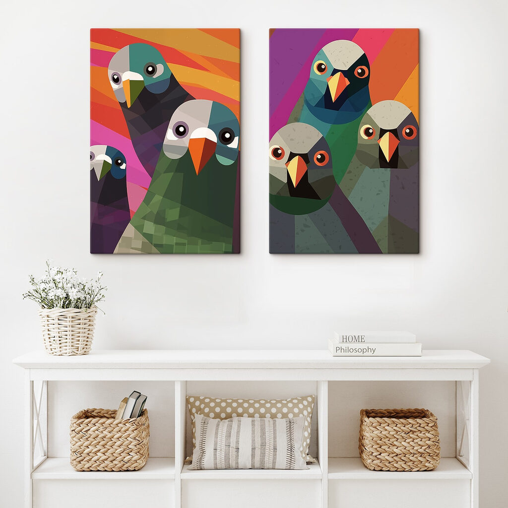 Aves coloridas — interior 2