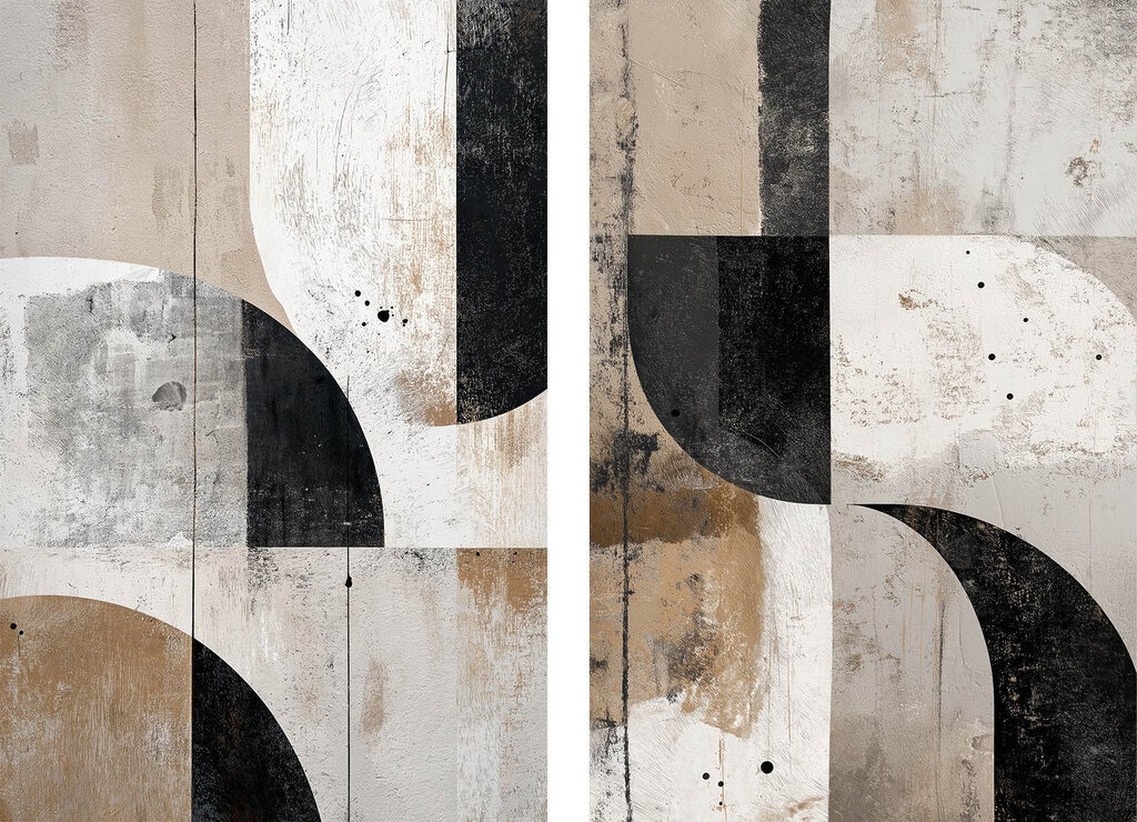 Geometria envelhecida — design completo