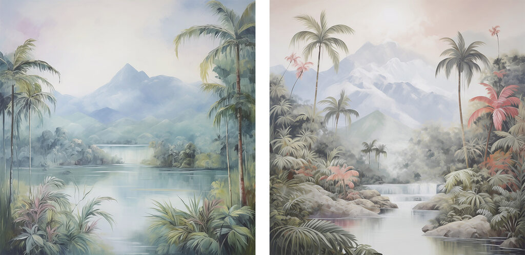 Paisagem tropical — design completo