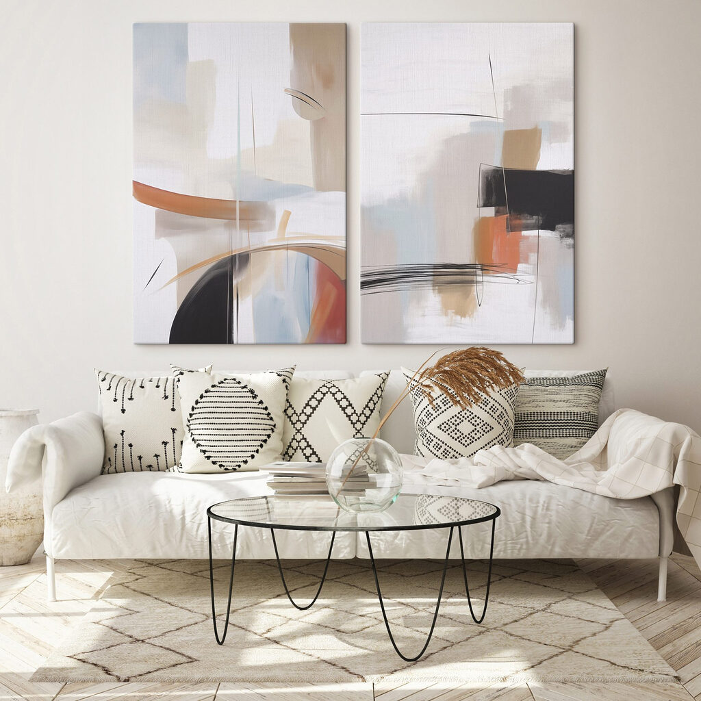 Lavagens suaves e linhas — interior 1