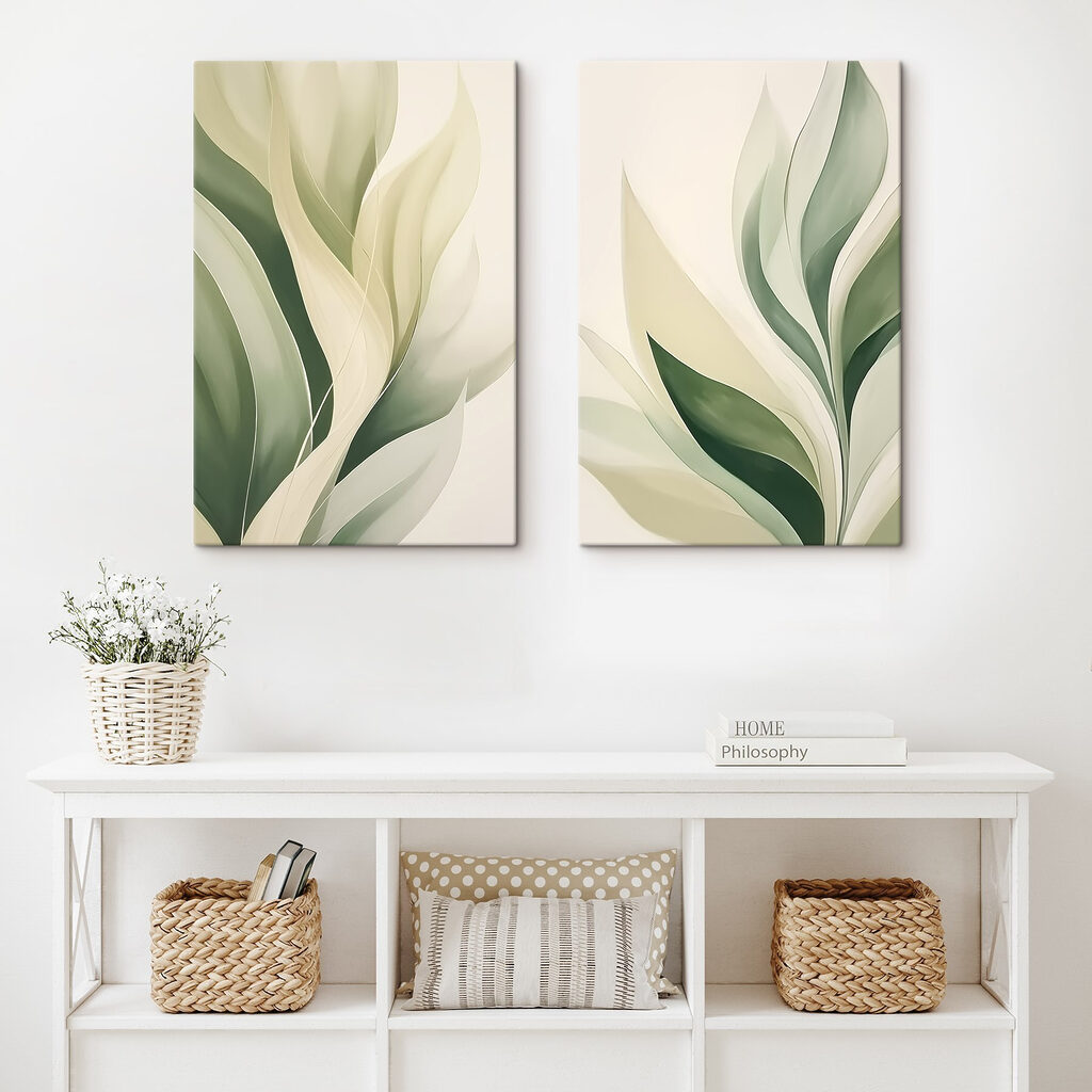 Folhas em dobras suaves — interior 2