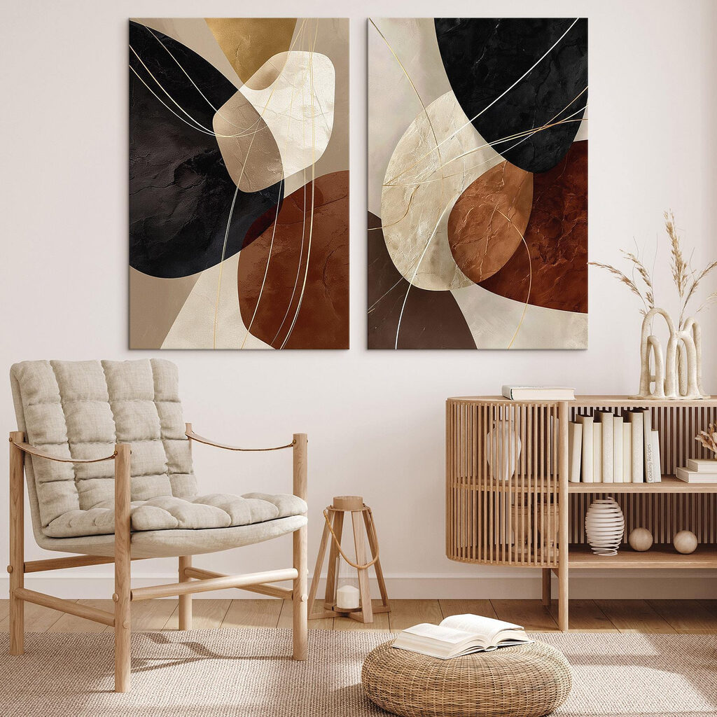 Formas em contraste quente — interior 2