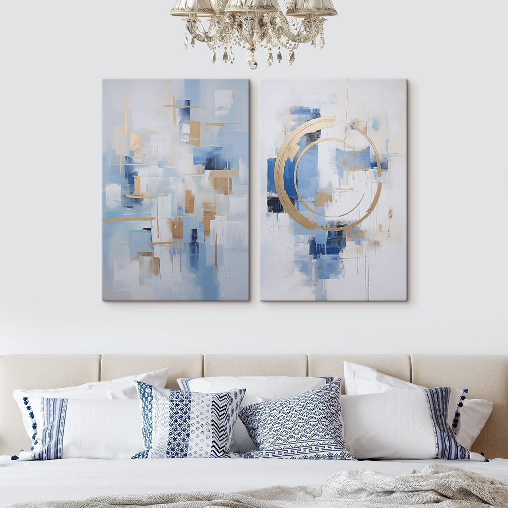 Blocos e traços abstratos — interior 1