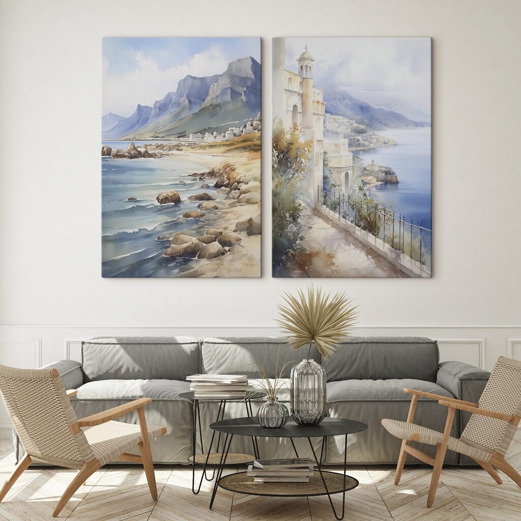 Praia e casario — interior 2