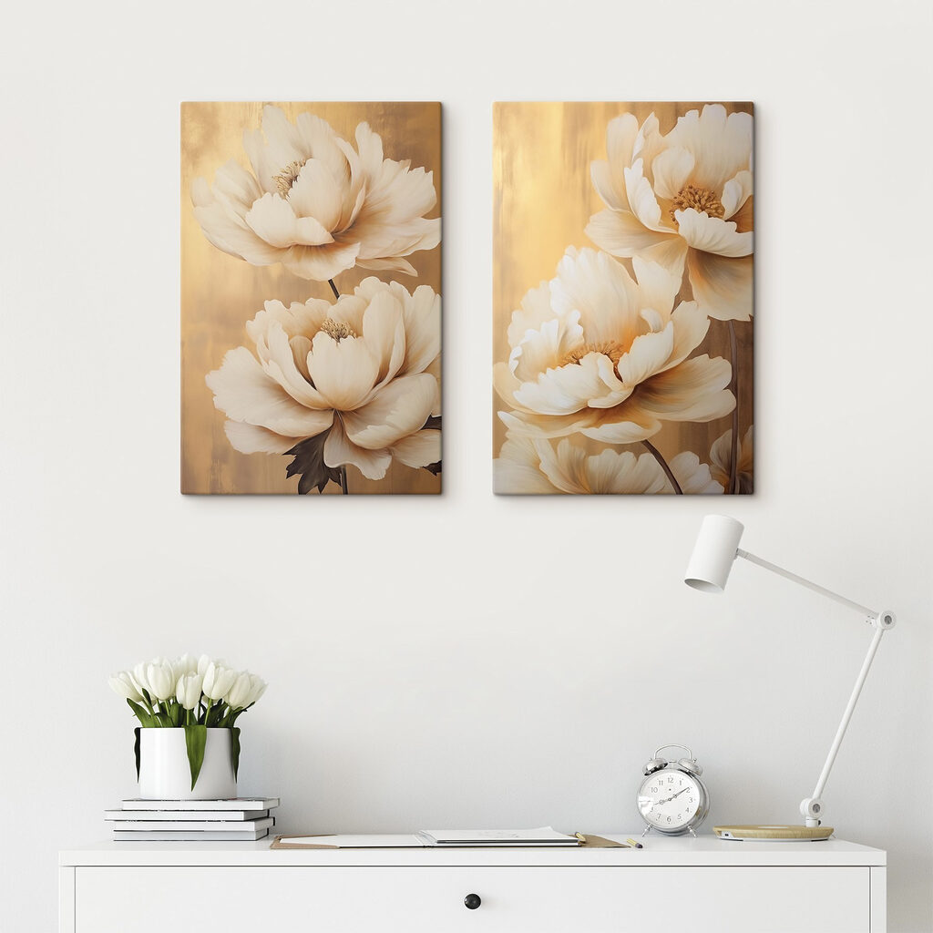 Flores ondulantes e folhagem — interior 2