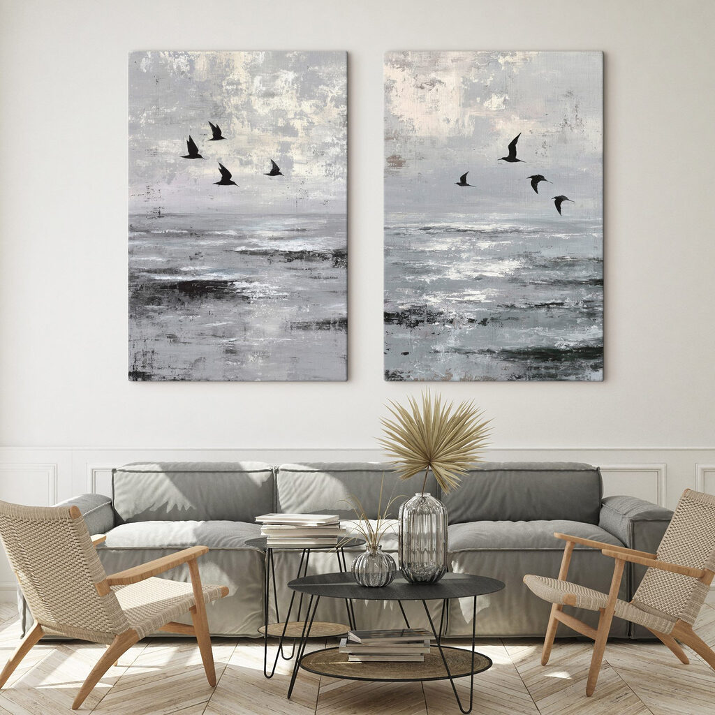 Aves sobre água calma — interior 2