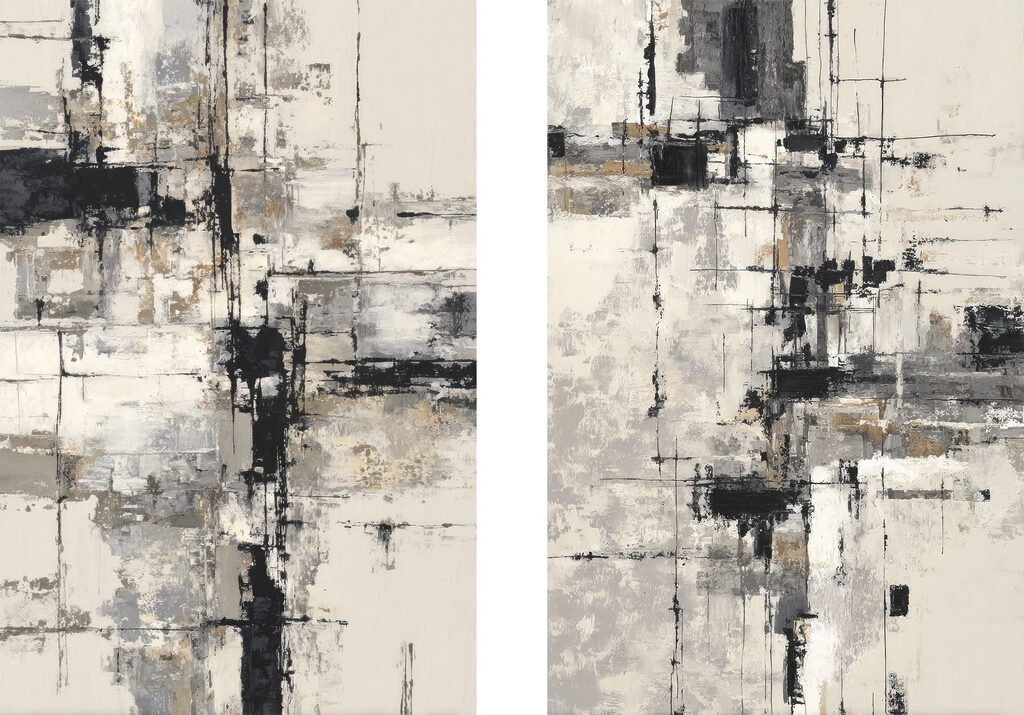 Linhas e blocos abstratos — design completo
