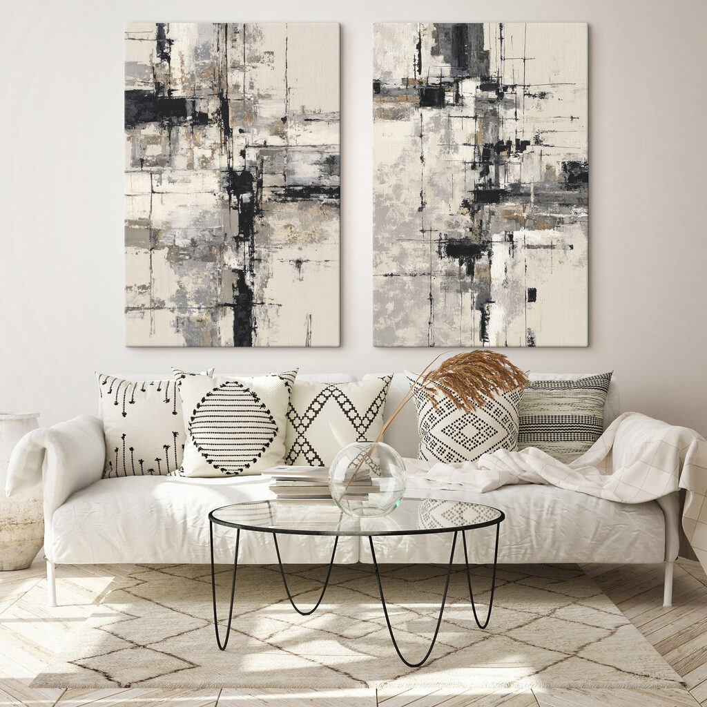 Linhas e blocos abstratos — interior 1