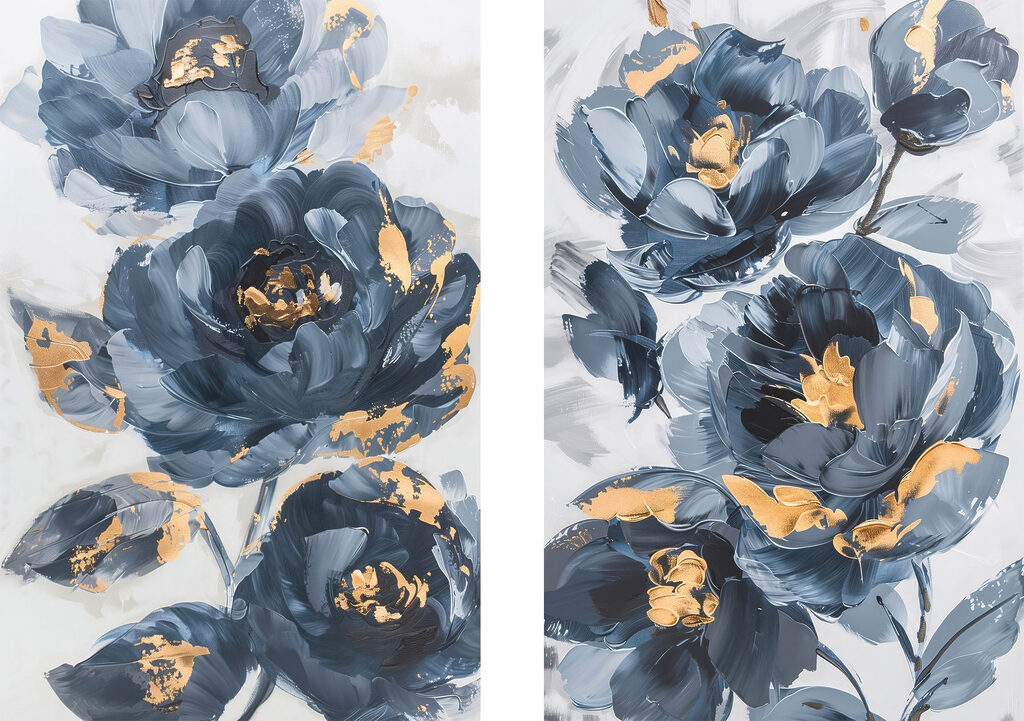 Flores frondosas — design completo
