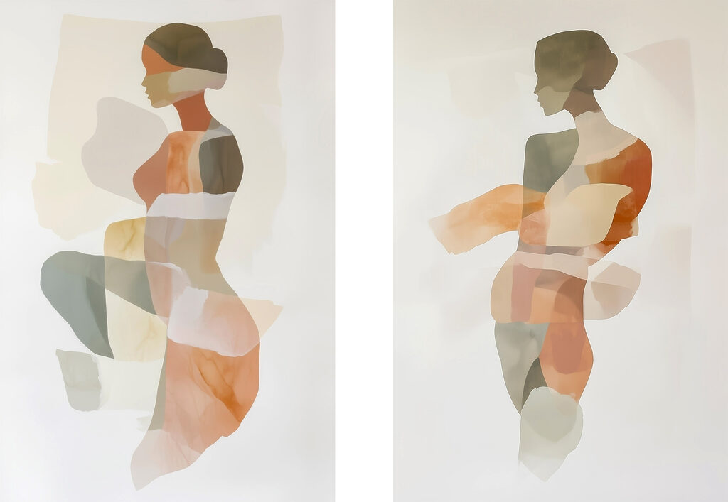 Silhuetas de mulher — design completo