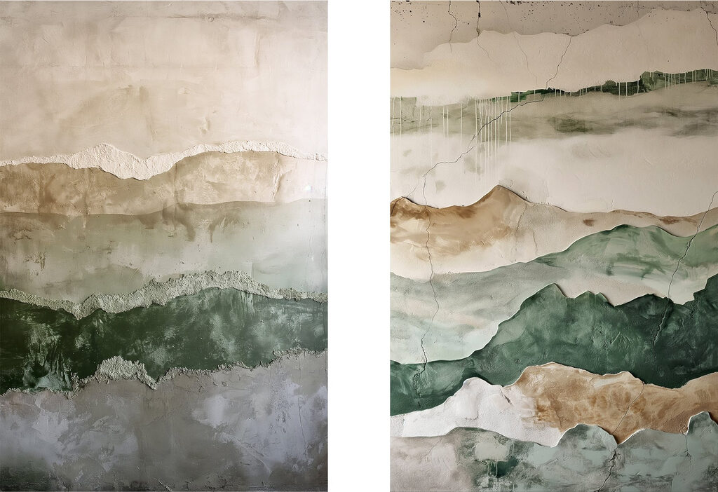 Paisagem em camadas — design completo